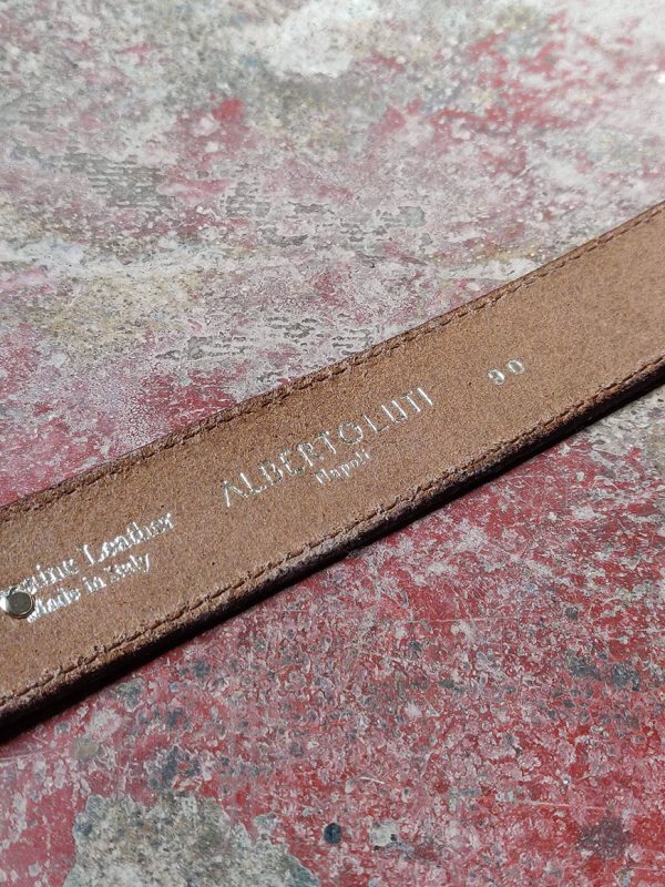 ALBERTO LUTI Suede Belt - The Italian Heritage