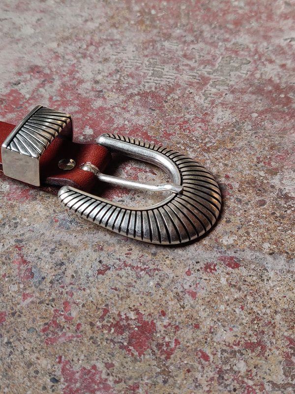 ALBERTO LUTI Cognac Belt - The Italian Heritage