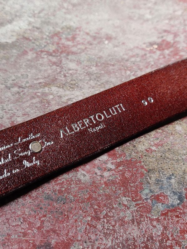 ALBERTO LUTI Cognac Belt - The Italian Heritage