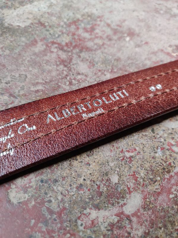 ALBERTO LUTI Cognac Belt - The Italian Heritage