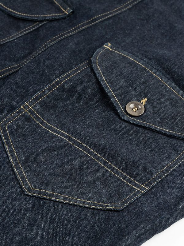 Captain Santors Navy Dungarees Selvedge