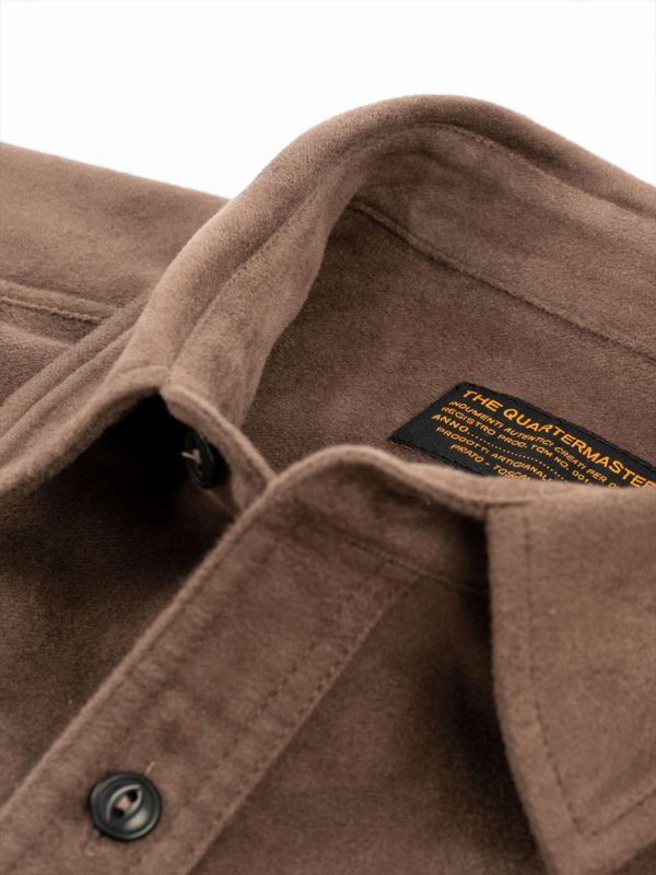 The Quartermaster - Moleskin Overshirt Brown