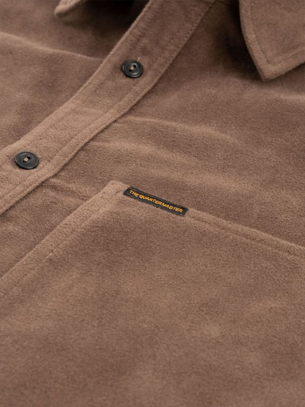 The Quartermaster - Moleskin Overshirt Brown