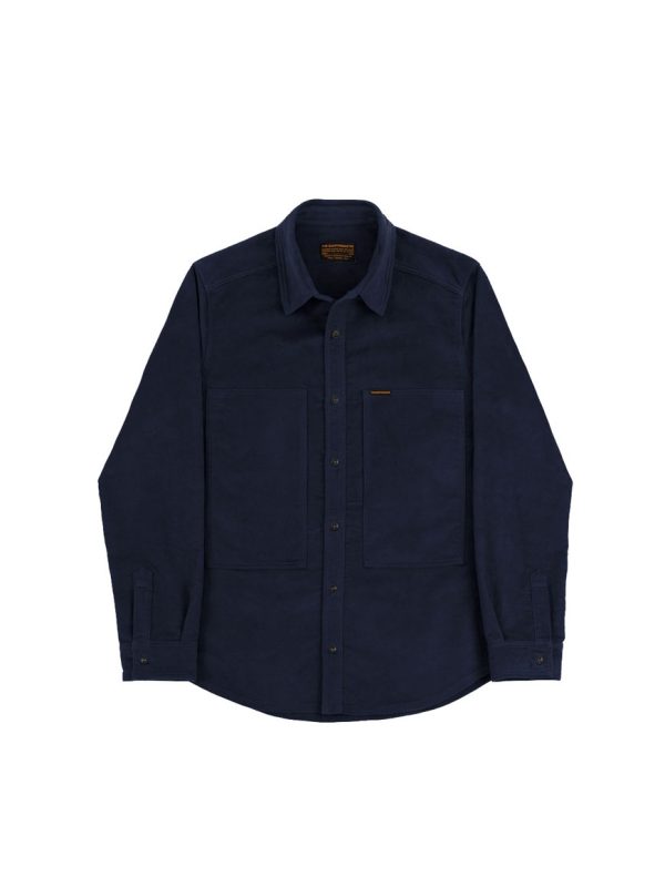 The Quartermaster - Moleskin Overshirt Blue