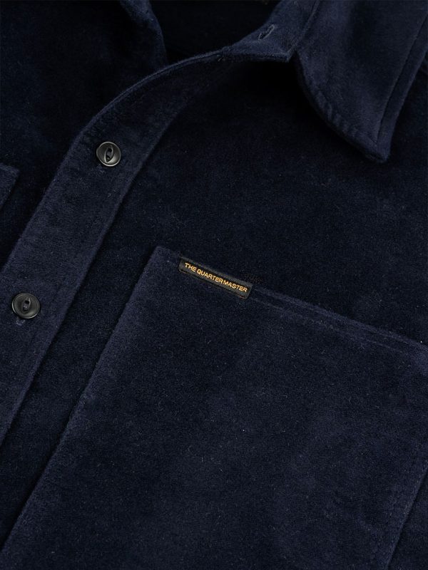 The Quartermaster - Moleskin Overshirt Blue