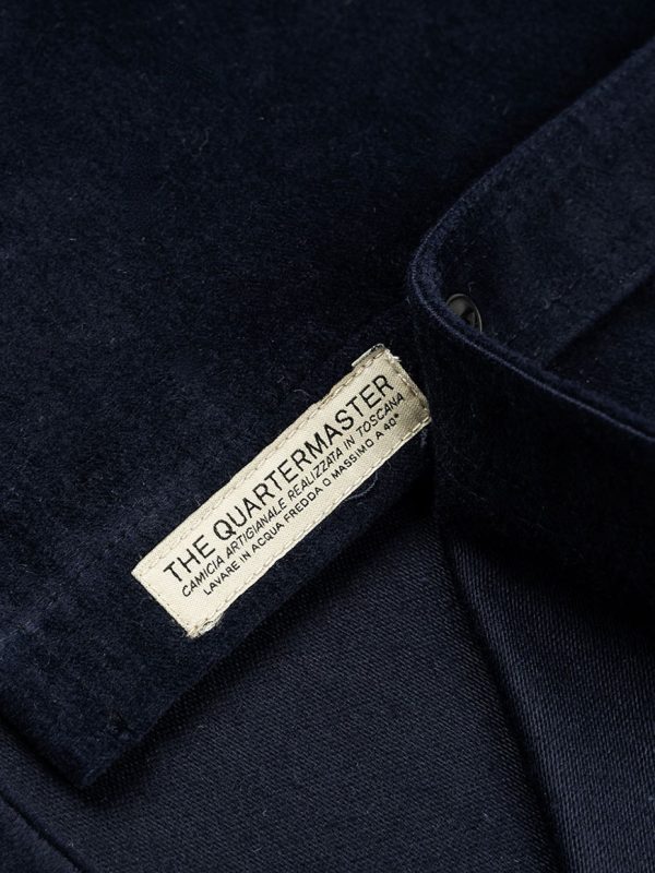 The Quartermaster - Moleskin Overshirt Blue