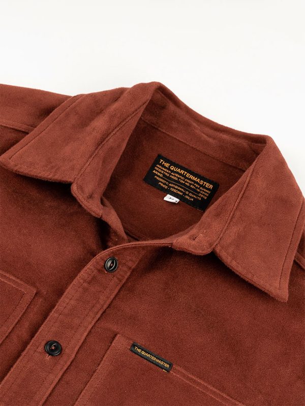 The Quartermaster - Moleskin Overshirt Rust