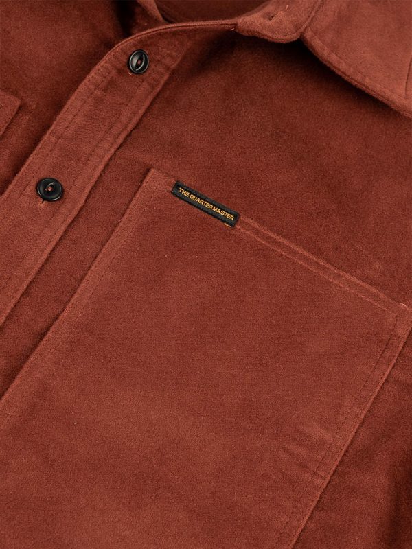 The Quartermaster - Moleskin Overshirt Rust