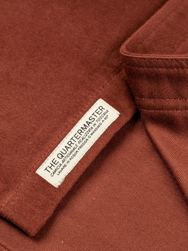 The Quartermaster - Moleskin Overshirt Rust