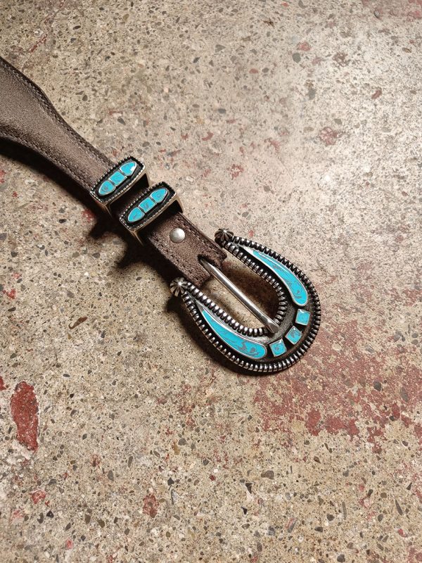 Alberto Luti Suede Belt Fango