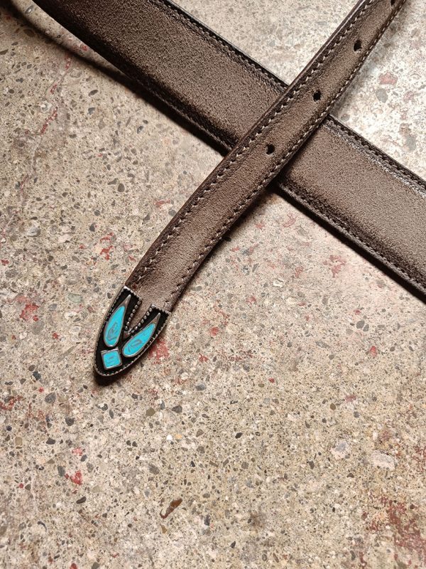 Alberto Luti Suede Belt Fango