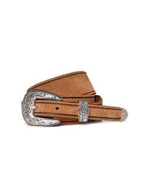 Alberto Luti Suede Belt Tabacco