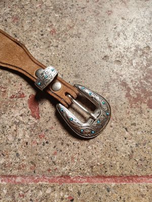 Alberto Luti Suede Belt Tabacco