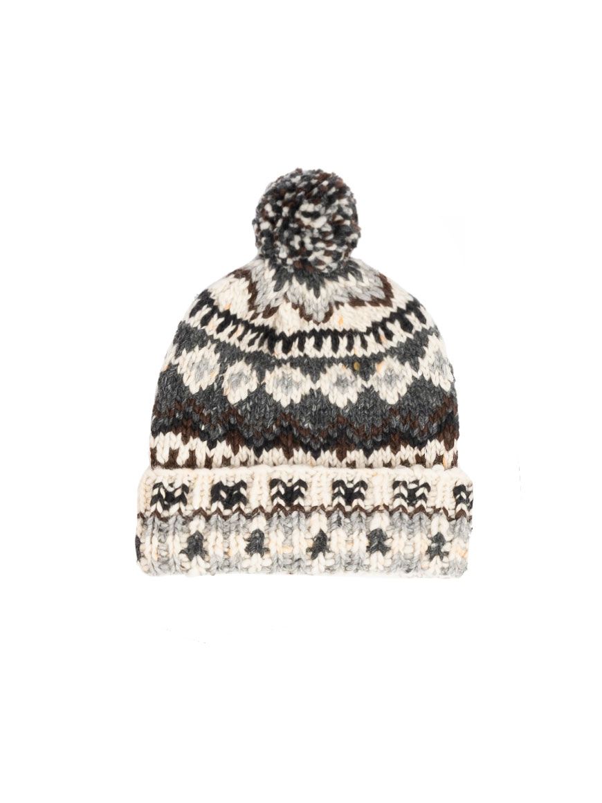 Double Cuff Cap Fair Isle