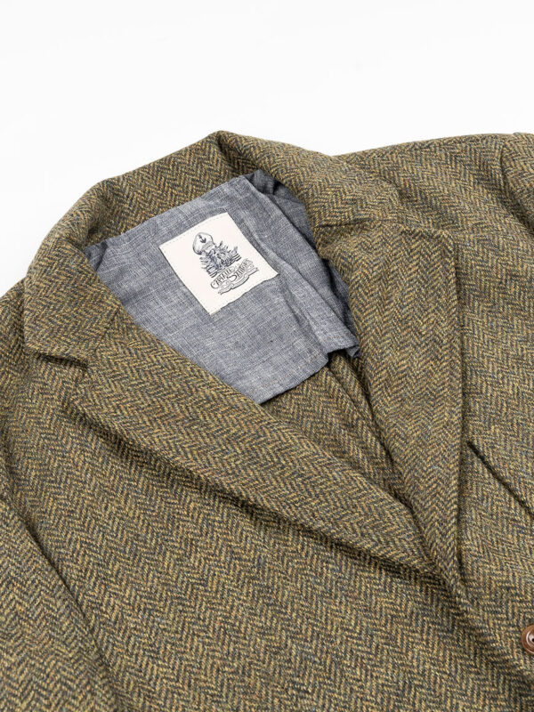 Captain Santors - Napoli Jacket Herringbone Green