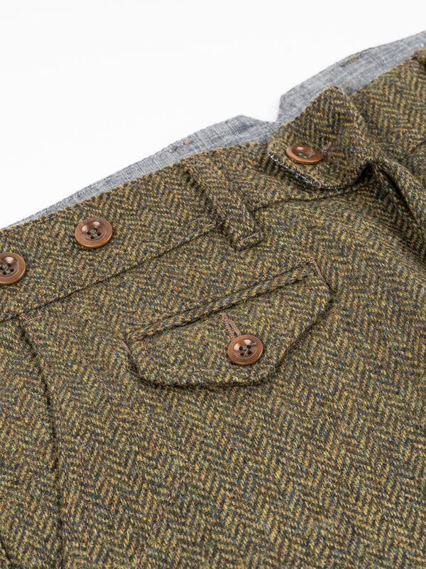 Captain Santors - Chino Trousers Herringbone Green