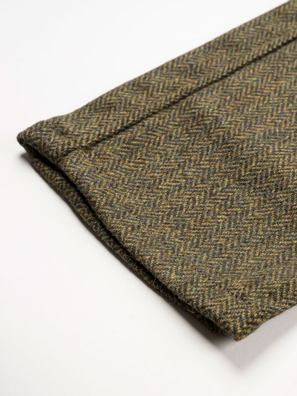 Captain Santors - Chino Trousers Herringbone Green