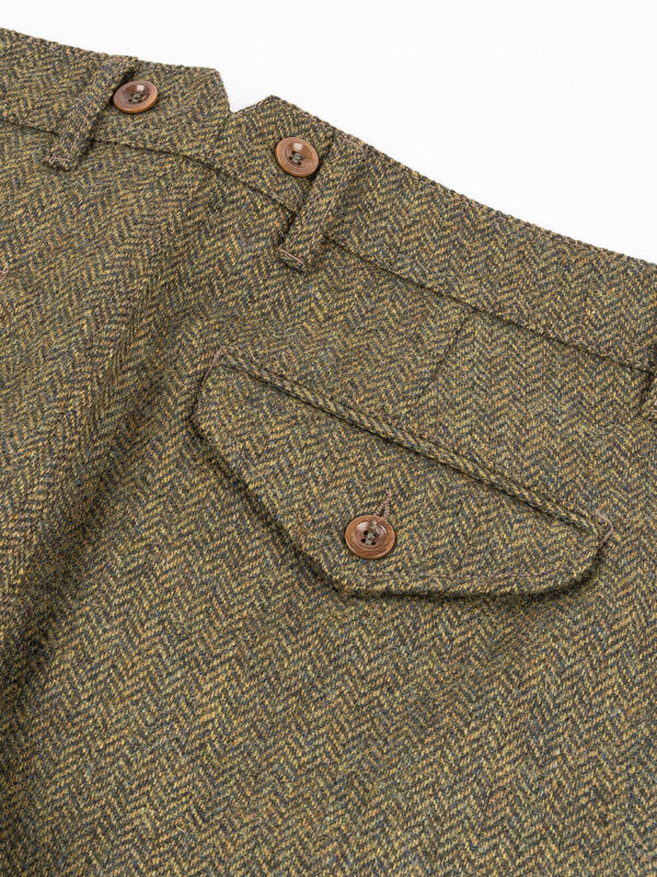 Captain Santors - Chino Trousers Herringbone Green