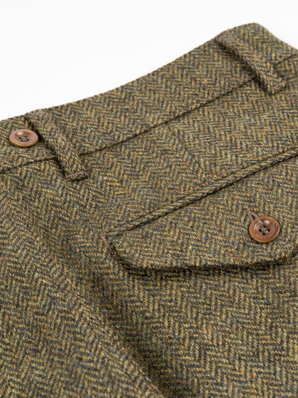 Captain Santors - Chino Trousers Herringbone Green