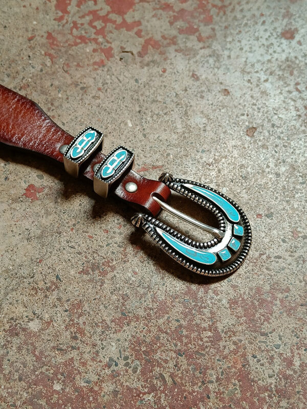 Alberto Luti - Turquoise Belt Cuoio