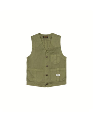 The Quartermaster - Fisherman Vest HBT Olive