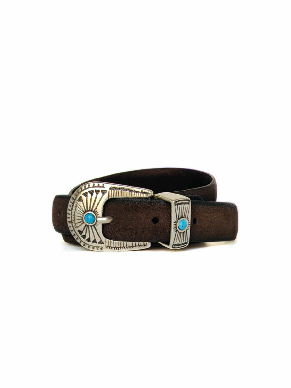 Alberto Luti Suede Belt Moro